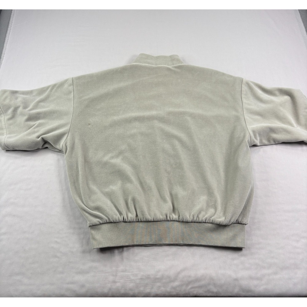 Adidas Velour Tracksuit Men S/M Gray Basketball Warm Up Lounge Casual Athleisure - Picture 9 of 16